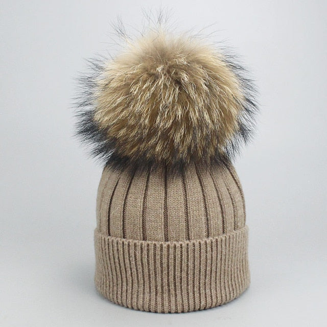 Fall/Winter Wool Beanie Cap