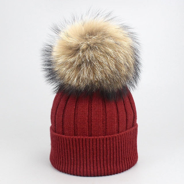 Fall/Winter Wool Beanie Cap